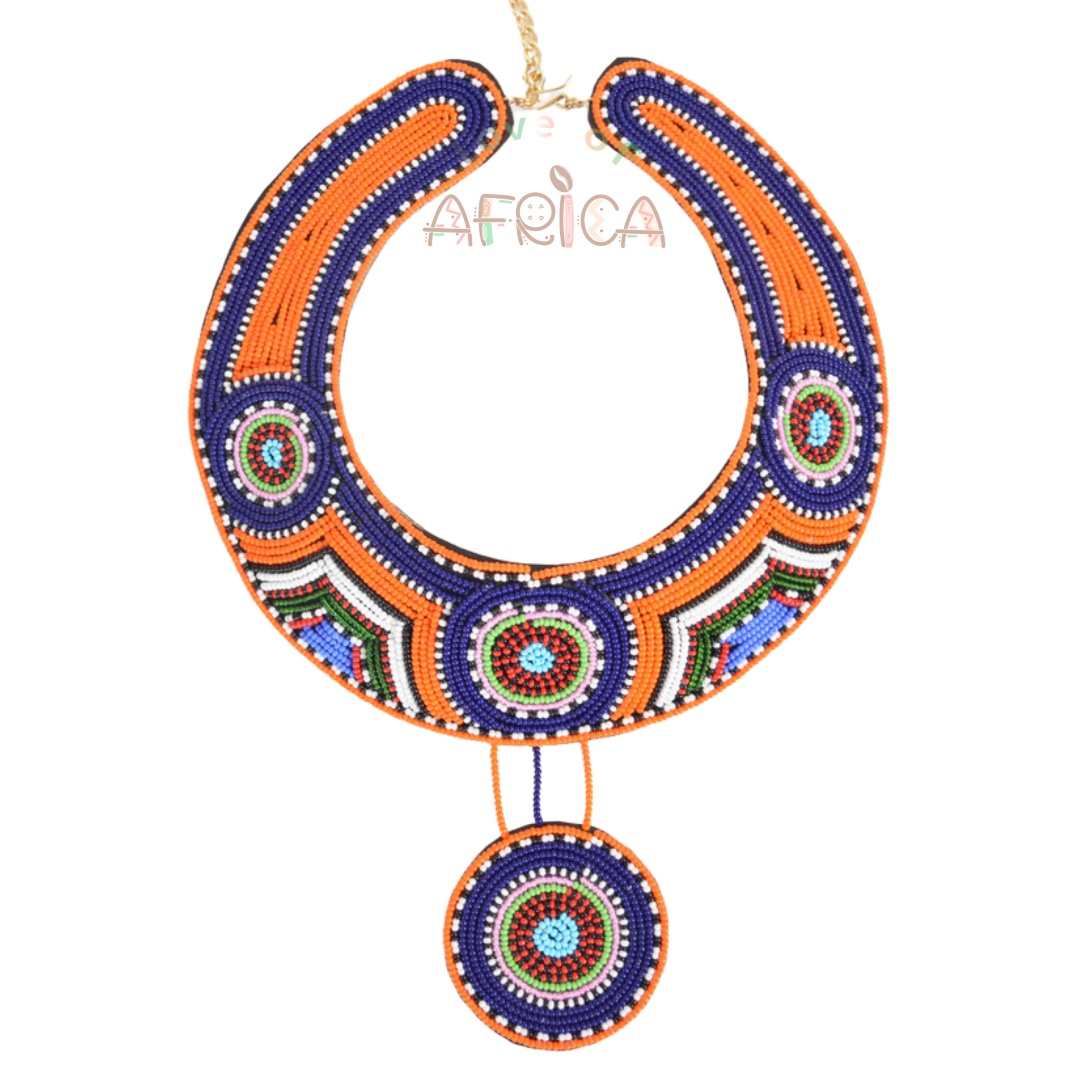 African Heritage Beaded Statement Necklace