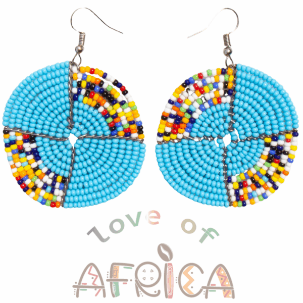 Round Beaded Earrings – Handmade with Passion