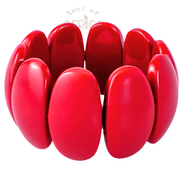 Elegant Red Resin Bracelet